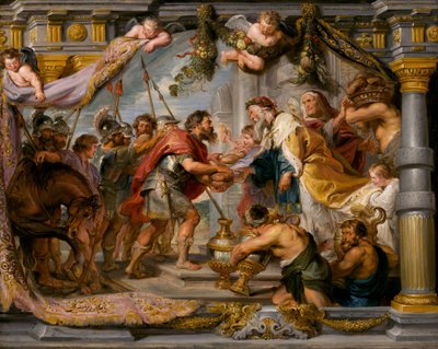 Spotkanie Abrahama i Melchizedeka, ok. godz. 1626. autorstwa Peter Paul Rubens