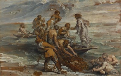 Cudowny Połów Ryb, 1618-1619 autorstwa Peter Paul Rubens