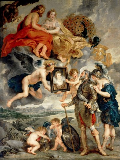 Przedstawienie jej portretu Henrykowi IV Cykl Marie de Medici autorstwa Peter Paul Rubens