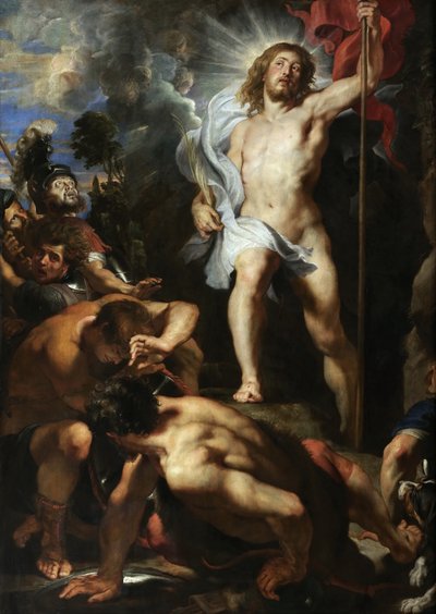 Panel centralny Zmartwychwstanie Chrystusa, 1611-1612. autorstwa Peter Paul Rubens