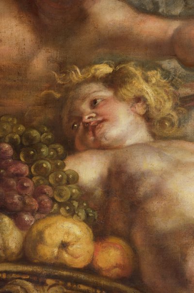 Sufit Rubensa, Dom Bankietowy, Whitehall, ok. 1629-34 (olej na płótnie) autorstwa Peter Paul Rubens