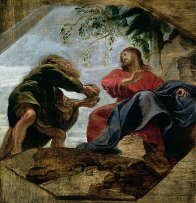 Kuszenie Chrystusa, 1620 autorstwa Peter Paul Rubens