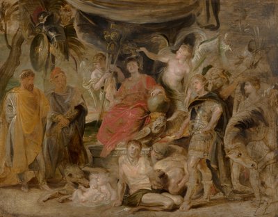 Triumf Rzymu: młody cesarz Konstantyn oddający cześć Rzymowi autorstwa Peter Paul Rubens