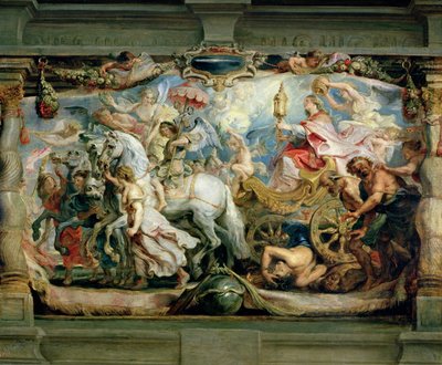 Triumf Kościoła nad furią, nienawiścią i niezgodą przed 1628 r. autorstwa Peter Paul Rubens