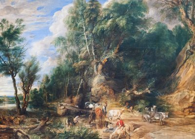 Wodopoj, ok. 1615-22 (olej na dębie) autorstwa Peter Paul Rubens
