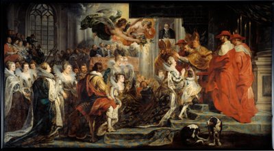 Koronacja Marii Medycejskiej autorstwa Peter Paul Rubens