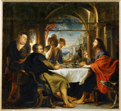 Wieczerza w Emaus (obraz na płótnie) autorstwa Peter Paul Rubens