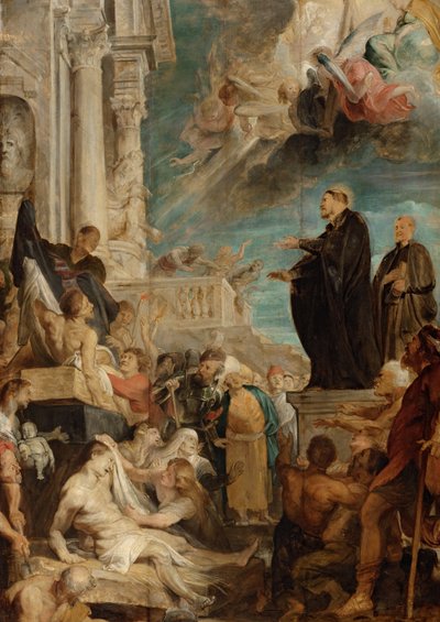 Cuda św. Franciszka Ksawerego, Modello autorstwa Peter Paul Rubens
