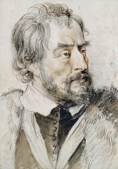 Thomas Howard (1585-1646) 2. hrabia Arundel (ołówek, długopis i atrament i pranie na papierze) autorstwa Peter Paul Rubens