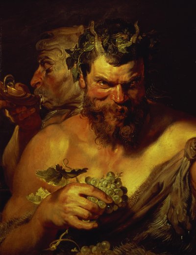 Dwaj Satyrowie (olej na płycie) autorstwa Peter Paul Rubens