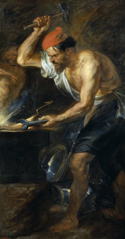 Vulcan wykuwa pioruny Jowisza autorstwa Peter Paul Rubens
