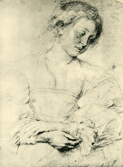 Młoda kobieta ze złożonymi rękami, 1629-1630, 1943. autorstwa Peter Paul Rubens