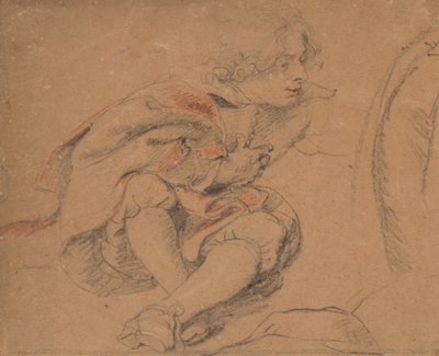 Siedzący młody mężczyzna autorstwa Peter Paul Rubens