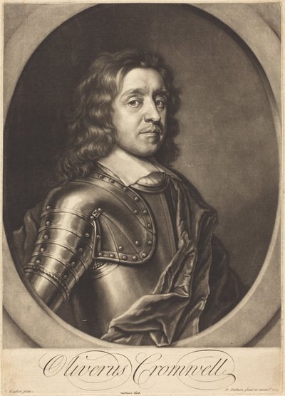 Oliver Cromwell autorstwa Peter Pelham after Robert Walker
