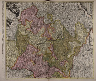 Circuli Franconiae pars orientalis et potior novissimè delineata ... autorstwa Peter Schenk the Elder