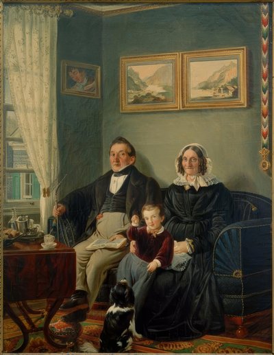 Johann Peter Keuchen i Sophie Karoline Keuchen geb autorstwa Peter Schwingen