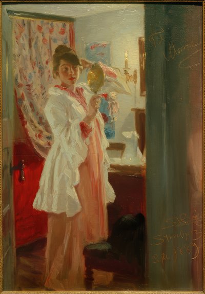 Wnętrze. Żona artysty autorstwa Peder Severin Krøyer