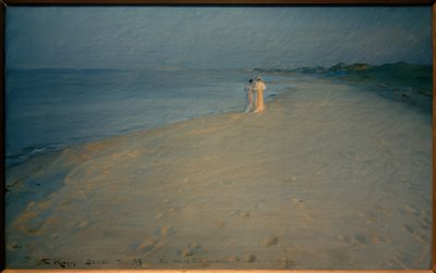 Letni wieczór na południowej plaży, Skagen autorstwa Peder Severin Krøyer