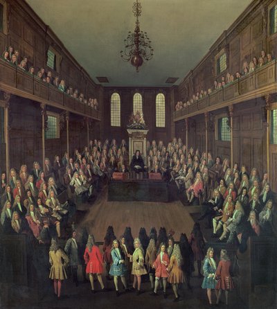 Izba Gmin w sesji, 1710 autorstwa Peter Tillemans