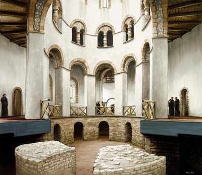 Rotunda opata Wulfrica w opactwie św. Augustyna, ok. XII w., ok. 1990-2010 autorstwa Peter Urmston