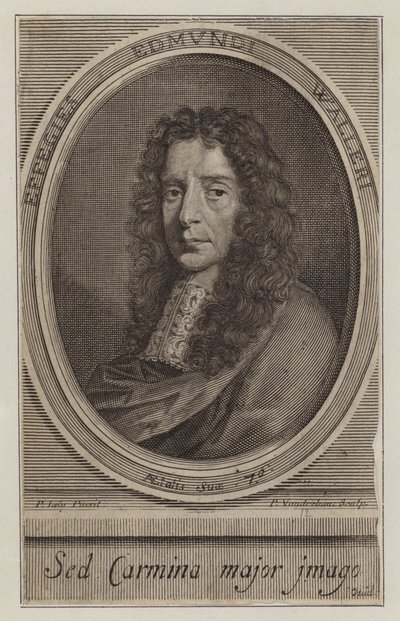Edmund Waller , angielski poeta i polityk (grafika) autorstwa Peter Vanderbank