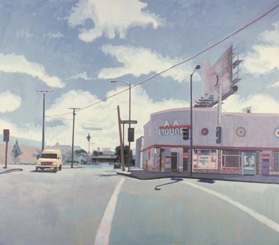 AA Liquor Store, Los Angeles, 2001 (olej na płótnie) autorstwa Peter Wilson