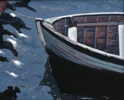 Dockside: Stockholm, 2004 (olej na płótnie) autorstwa Peter Wilson