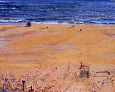 Z plaży: Santa Monica, 2003 (olej na płótnie) autorstwa Peter Wilson