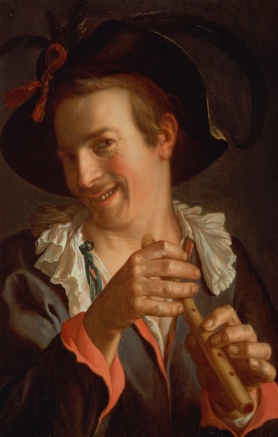 Błazen trzymający flet, 1623 (panel) autorstwa Peter Wtewael