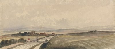 A Yorkshire Road (akwarela i grafit na papierze) autorstwa Peter de Wint