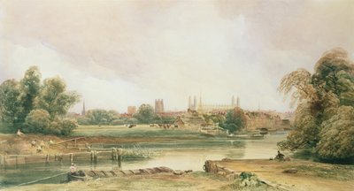 Cambridge (ołówek i akwarela na papierze) autorstwa Peter de Wint