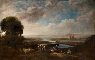 Rozległy krajobraz, 1800-50. autorstwa Peter de Wint