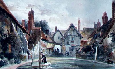 Szpital św. Jana, Canterbury, Kent autorstwa Peter de Wint