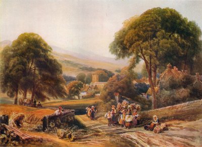Powrót żniwiarzy, c1804-1849, 1936 autorstwa Peter de Wint