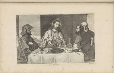 Posiłek w Emaus autorstwa Peter van Liesebetten
