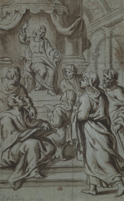 Chrystus wśród lekarzy autorstwa Peter van Lint