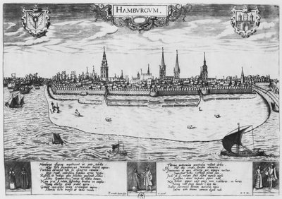 Widok na Hamburg autorstwa Peter van der Doort
