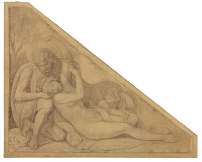 Apoll und Daphne. Karton zu den Deckenbildern der Münchner Glyptothek autorstwa Peter von Cornelius