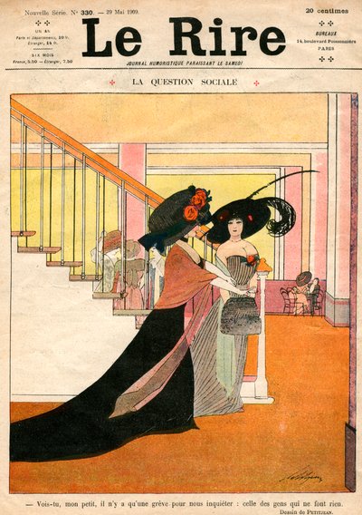 Przednia okładka Le Rire, czyli śmiechu, 29 maja 1909 autorstwa Petitjean