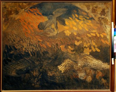 ""La nuit"" (Noc) Peinture de Pyotr Savvich Utkin (1877-1934) Tempera na płótnie 1904 Wym. 103x124 cm Kolekcja prywatna autorstwa Petr Savvic Utkin