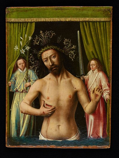 Chrystus jako Mąż Boleści, 1450. autorstwa Petrus Christus