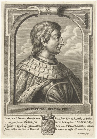 Karol III Francji (879-929) autorstwa Petrus Clouwet