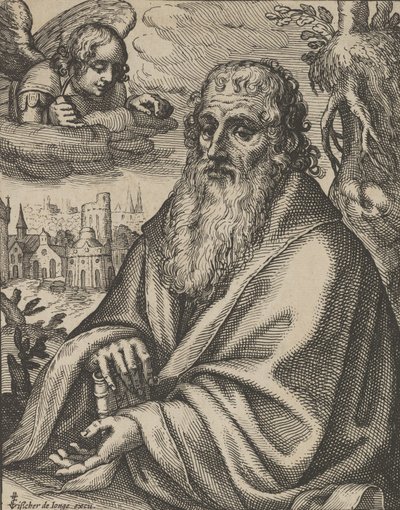 Mateusz, z Czterech Ewangelistów, 1610-20. autorstwa Petrus Feddes