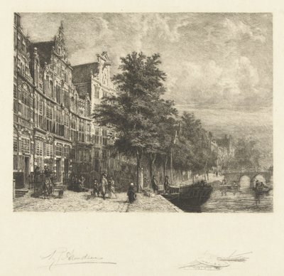 Widok Herengracht autorstwa Petrus Johannes Arendzen