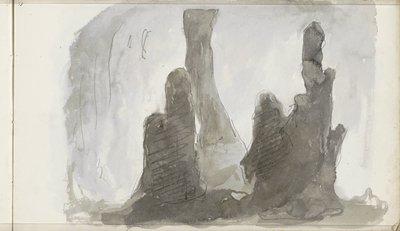 stalagmity autorstwa Petrus Johannes Schotel