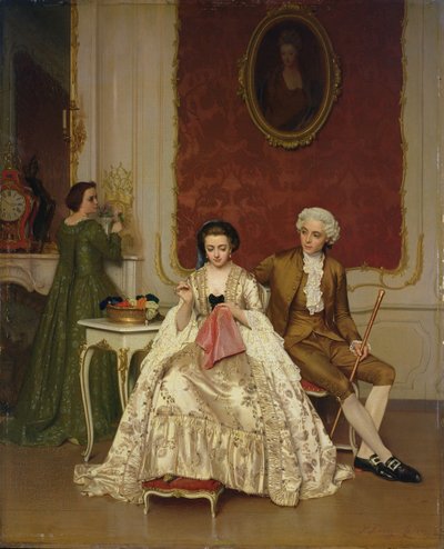 Zazdrość, 1861 autorstwa Petrus Renier Hubertus Knarren