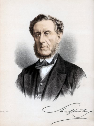 Anthony Ashley Cooper, 7. hrabia Shaftesbury, angielski polityk i filantrop, ok. 1890. autorstwa Petter and Galpin Cassell