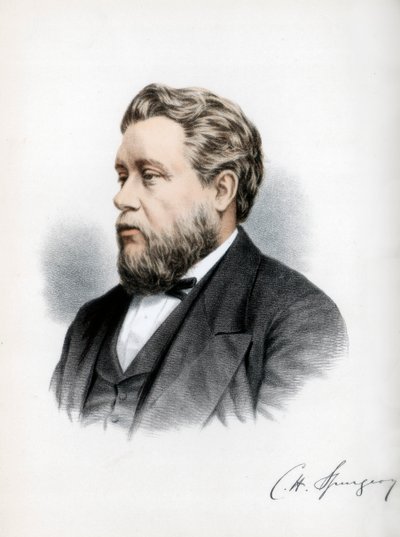 Charles Haddon Spurgeon, brytyjski kaznodzieja baptystów, ok. 1890 r. autorstwa Petter and Galpin Cassell