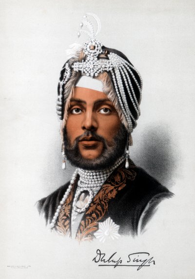 Duleep Singh, władca Sikhów, ok. 1890 r. autorstwa Petter and Galpin Cassell
