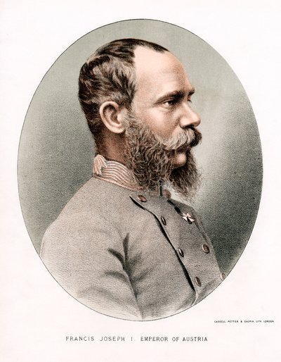 Franciszek Józef, cesarz Austrii, ok. 1880 r. autorstwa Petter and Galpin Cassell